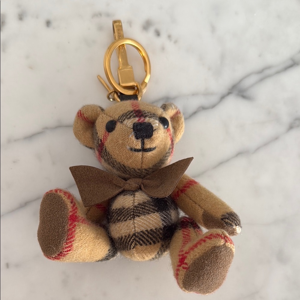Burberry Checkered Teddy Bear Keychain